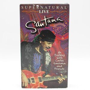 Santana Supernatural Live VHS 2000 Arista Dave Mathews Sarah McLachlan Everlast